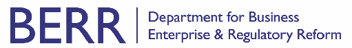Department for Business Enterprise & Regulatory Reform logo